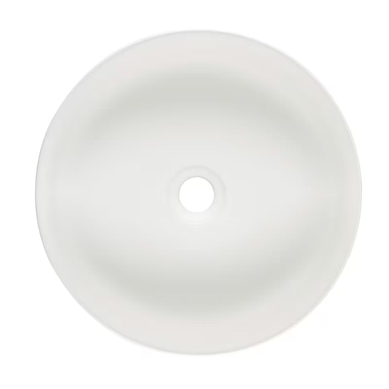 Mat bijeli tankostijeni keramički umivaonik na ploču SAT Infinitio 39x39 cm