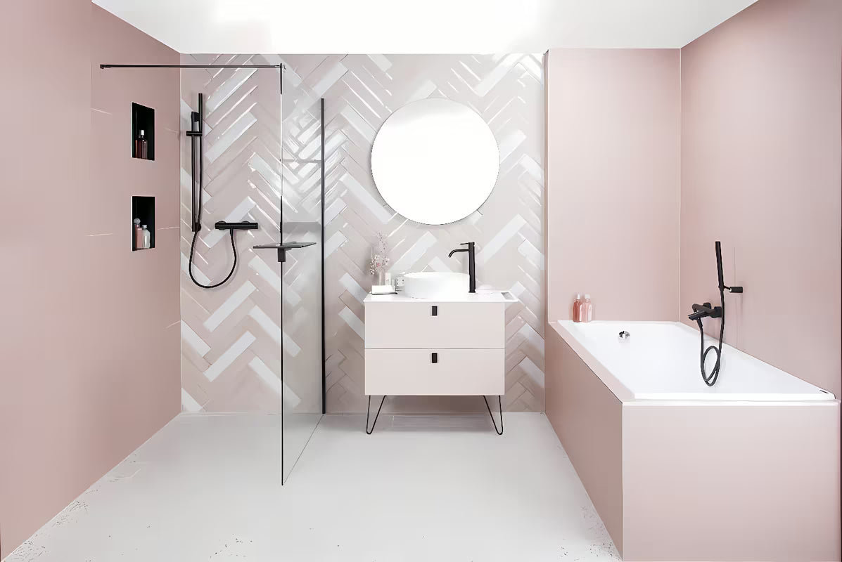 Mat bijeli tankostijeni keramički umivaonik na ploču SAT Infinitio 39x39 cm