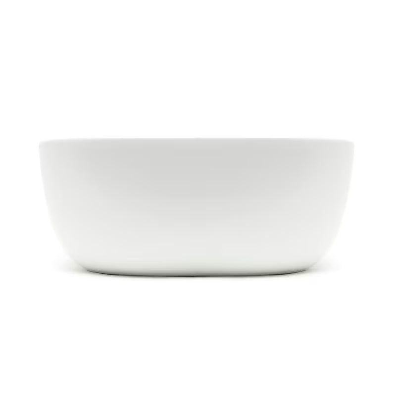 Mat bijeli keramički umivaonik na ploču SAT Infinitio bez preljeva dimenzija 45,5x32,5 cm.