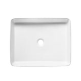Mat bijeli keramički umivaonik na ploču SAT Infinitio 50x40 cm bez preljeva
