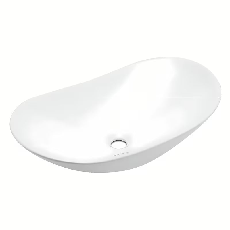 Bijeli keramički umivaonik na ploču SAT Infinitio 61,5 x 36 cm bez preljeva