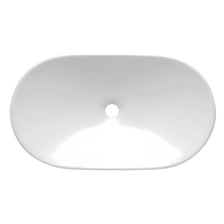 Bijeli keramički umivaonik na ploču SAT Infinitio 61,5 x 36 cm bez preljeva