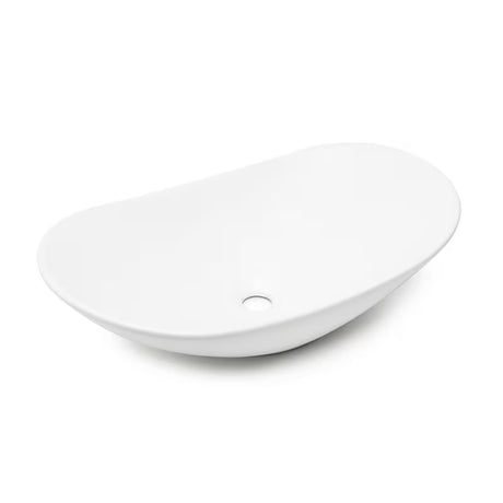 Bijeli keramički umivaonik na ploču SAT Infinitio bez preljeva dimenzija 61,5x36 cm
