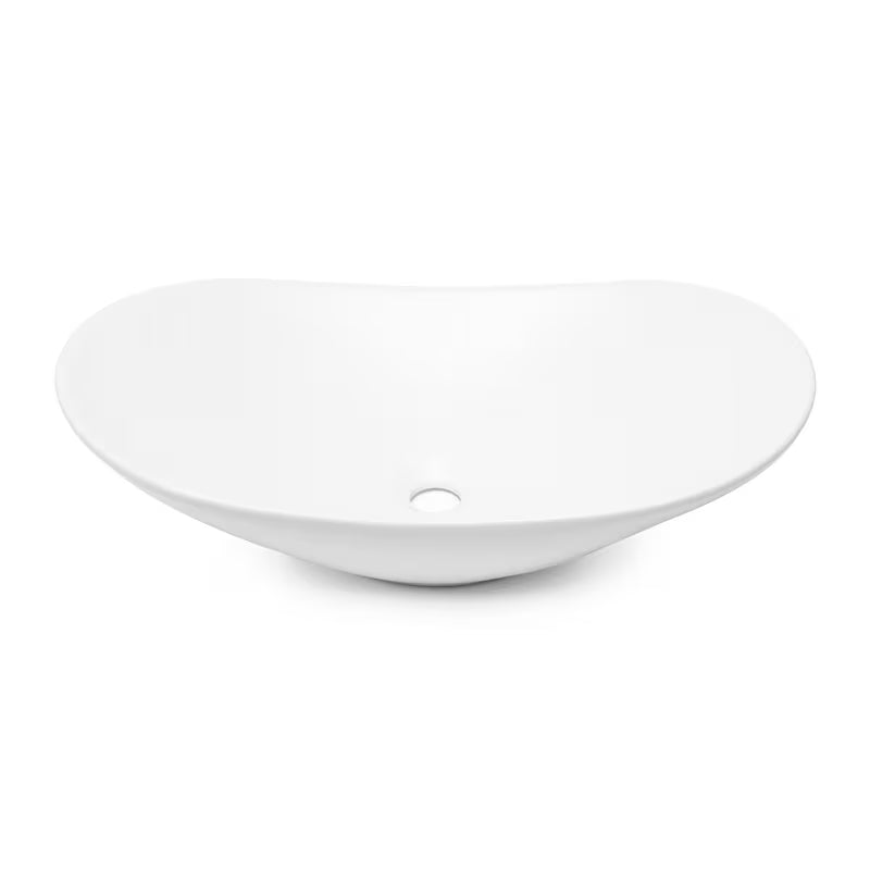 Bijeli keramički umivaonik na ploču SAT Infinitio bez preljeva dimenzija 61,5x36 cm