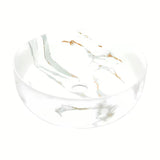 Mat umivaonik na ploču SAT Infinitio 39x39 cm u bijelom mramornom dizajnu bez preljeva