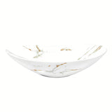 SAT Infinitio umivaonik na ploču bez preljeva u bijeloj mat boji s imitacijom mramora 61,5x36 cm