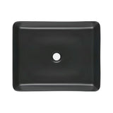 Mat crni keramički umivaonik na ploču SAT Infinitio 50x40 cm bez preljeva