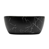 Umivaonik na ploču SAT Infinitio bez preljeva u mat crnom mramornom dizajnu 45,5x32,5 cm.