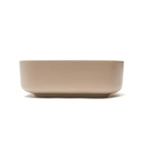 Mat smeđi keramički umivaonik na ploču SAT Infinitio bez preljeva, 50x39 cm