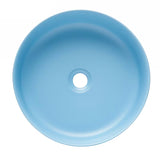 Mat plavi keramički umivaonik na ploču SAT Infinitio 39x39 cm bez preljeva