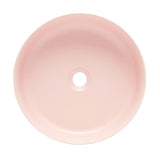 Mat ružičasti tankostijeni keramički umivaonik na ploču SAT Infinitio 39x39 cm bez preljeva