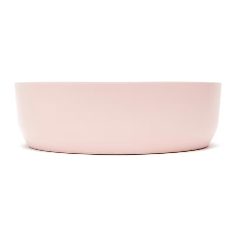 Mat ružičasti tankostijeni keramički umivaonik na ploču SAT Infinitio 39x39 cm bez preljeva