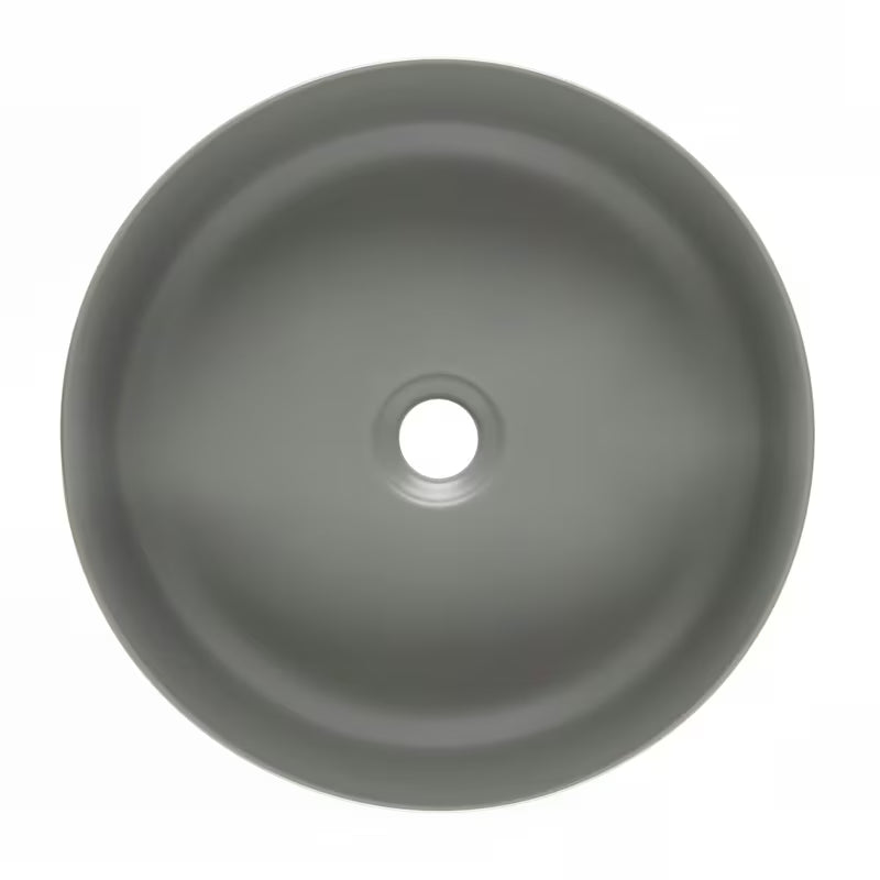 Mat bijeli tankostijeni keramički umivaonik na ploču SAT Infinitio 39x39 cm