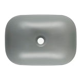 Mat bijeli keramički umivaonik na ploču SAT Infinitio bez preljeva dimenzija 45,5x32,5 cm.