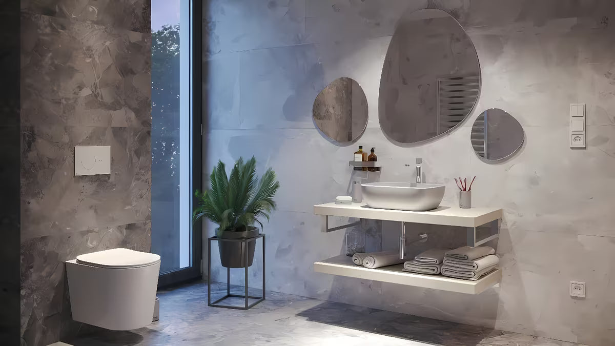 Mat bijeli keramički umivaonik na ploču SAT Infinitio bez preljeva dimenzija 45,5x32,5 cm.