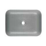 SAT Infinitio keramički umivaonik na ploču bez preljeva u tamnozelenoj mat boji, 45,5x32,5 cm.