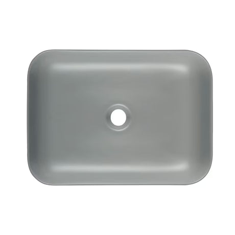 SAT Infinitio keramički umivaonik na ploču bez preljeva u tamnozelenoj mat boji, 45,5x32,5 cm.