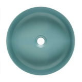 Mat smeđi keramički umivaonik na ploču SAT Infinitio 39x39 cm bez preljeva