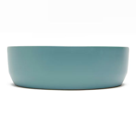 Mat smeđi keramički umivaonik na ploču SAT Infinitio 39x39 cm bez preljeva