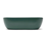 SAT Infinitio keramički umivaonik na ploču bez preljeva u tamnozelenoj mat boji, 45,5x32,5 cm.