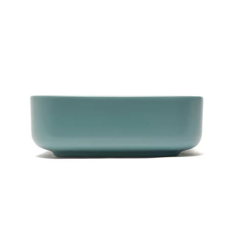 Mat zeleni keramički umivaonik na ploču SAT Infinitio bez preljeva, 50x39 cm