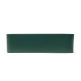 SAT Infinitio keramički umivaonik na ploču 50x40 cm u tamnozelenoj mat boji bez preljeva.