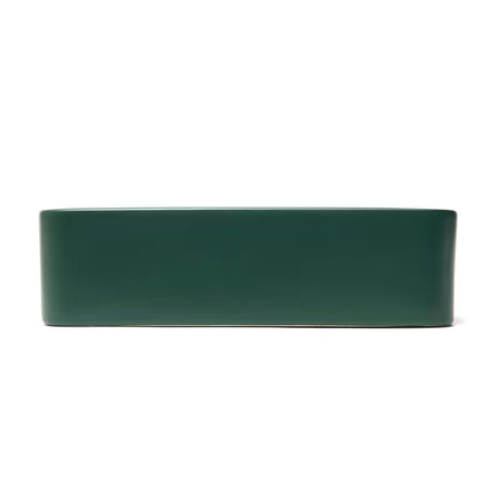 SAT Infinitio keramički umivaonik na ploču 50x40 cm u tamnozelenoj mat boji bez preljeva.