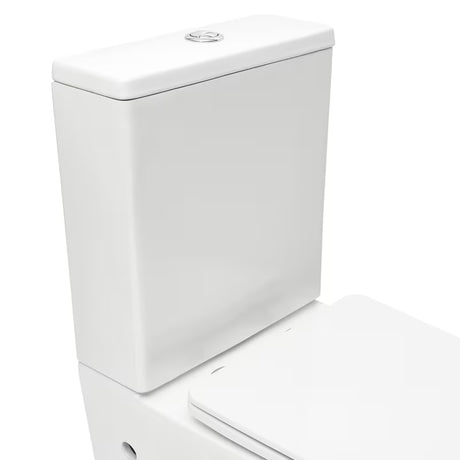 Bijeli samostojeći  WC kombi SAT Infinitio bez sustava za ispiranje s wc daskom i štedljivim DualFlush ispiranjem