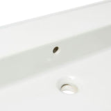Bijeli keramički umivaonik SAT Infinitio 121,4x46,9 cm s preljevom