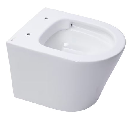 Bijeli viseća WC školjka SAT Infinitio sa skrivenim pričvršćenjem i sjedalom sa soft Close.