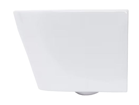 Bijeli viseća WC školjka SAT Infinitio sa skrivenim pričvršćenjem i sjedalom sa soft Close.