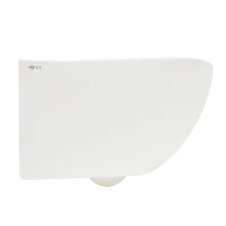 Bijeli viseća WC školjka SAT Infinitio s bezrubnim ispiranjem Rim-Ex i sjedalom sa soft Close.