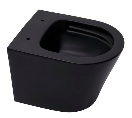 Viseća WC Školjka SAT Infinitio u crnoj mat izvedbi s wc daskom soft Close i skrivenim pričvršćenjem