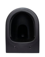 Viseća WC Školjka SAT Infinitio u crnoj mat izvedbi s wc daskom soft Close i skrivenim pričvršćenjem