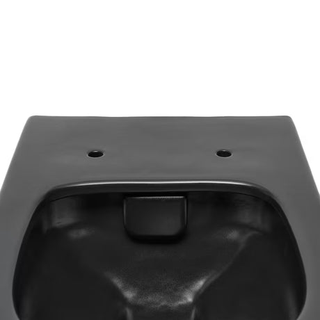 Viseća WC Školjka SAT Infinitio u crnoj mat izvedbi s bezrubnim ispiranjem Rim-Ex i sjedalom soft Close