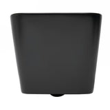 Crni mat viseća WC školjka SAT Infinitio pravokutnog dizajna s wc daskom soft Close i sa skrivenim pričvršćenjem.