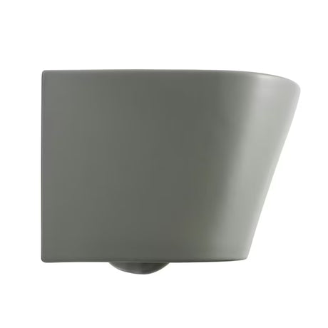 Viseća WC Školjka SAT Infinitio u sivoj mat izvedbi sa skrivenim pričvršćenjem i sjedalom soft Close.