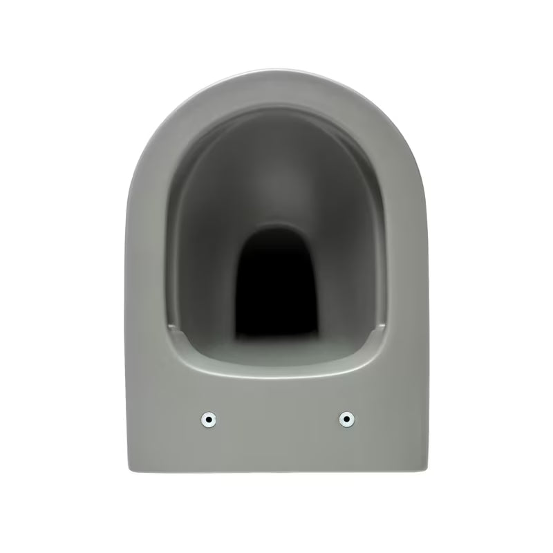 Viseća WC Školjka SAT Infinitio u sivoj mat izvedbi sa skrivenim pričvršćenjem i sjedalom soft Close.