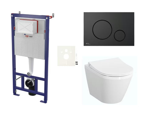 Viseći WC set vitra Integra sa skrivenim vodokotlićem SAT pro za predzidnu ugradnju
