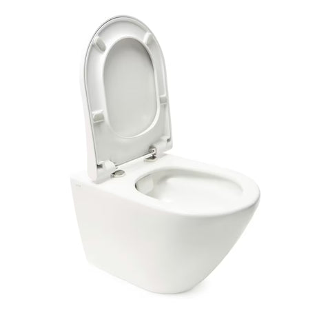 Viseći WC set vitra Integra s instalacijskim modulom, vodokotlićem SAT i sjedalom soft Close u bijeloj boji.