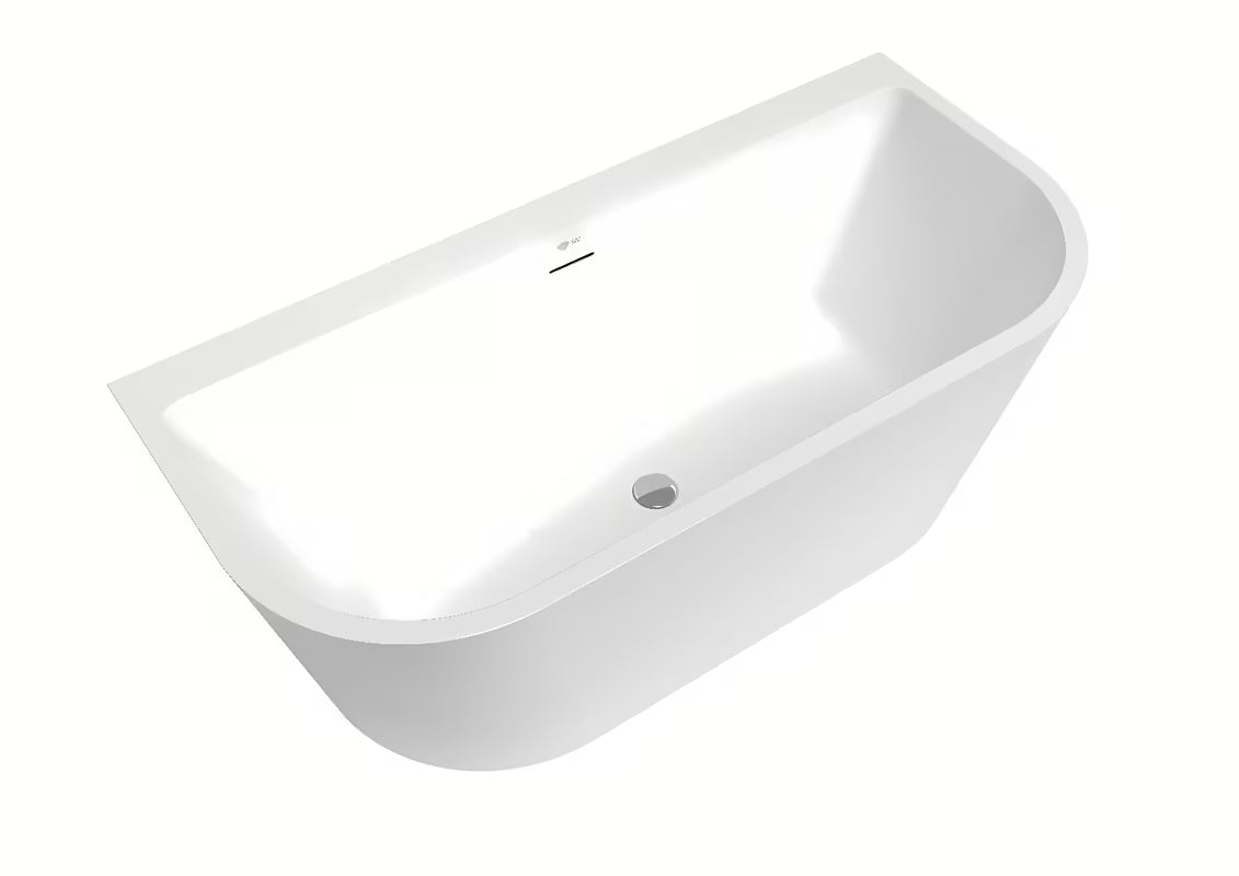 Samostojeći  akrilna kada SAT Katy 160x75 cm namijenjena za ugradnju za zid i u prostoru.