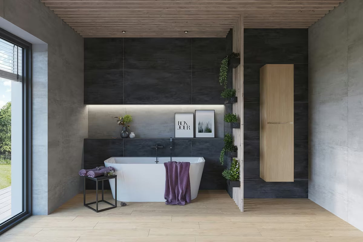 Samostojeći  akrilna kada SAT Katy 160x75 cm namijenjena za ugradnju za zid i u prostoru.