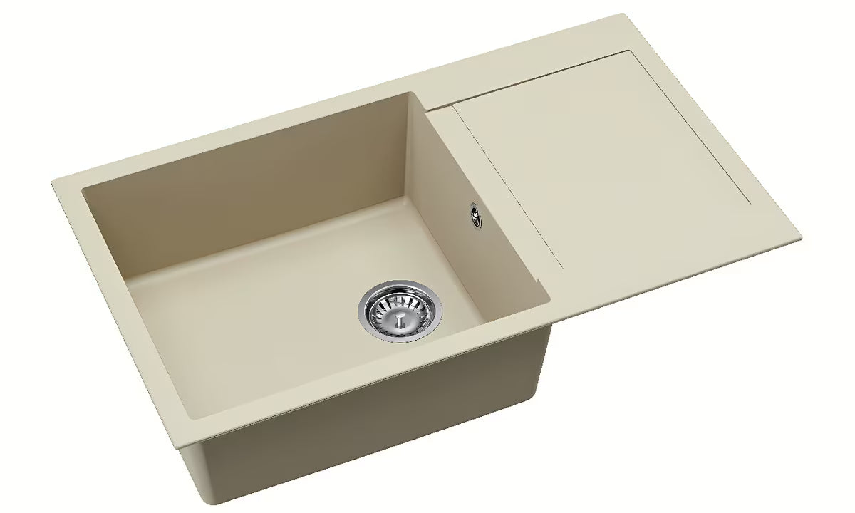 Granitni sudoper  SAT s ocjeđivačem pro montaža na radnu ploču u boji jasmina