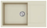 Granitni sudoper  SAT s ocjeđivačem pro montaža na radnu ploču u boji jasmina