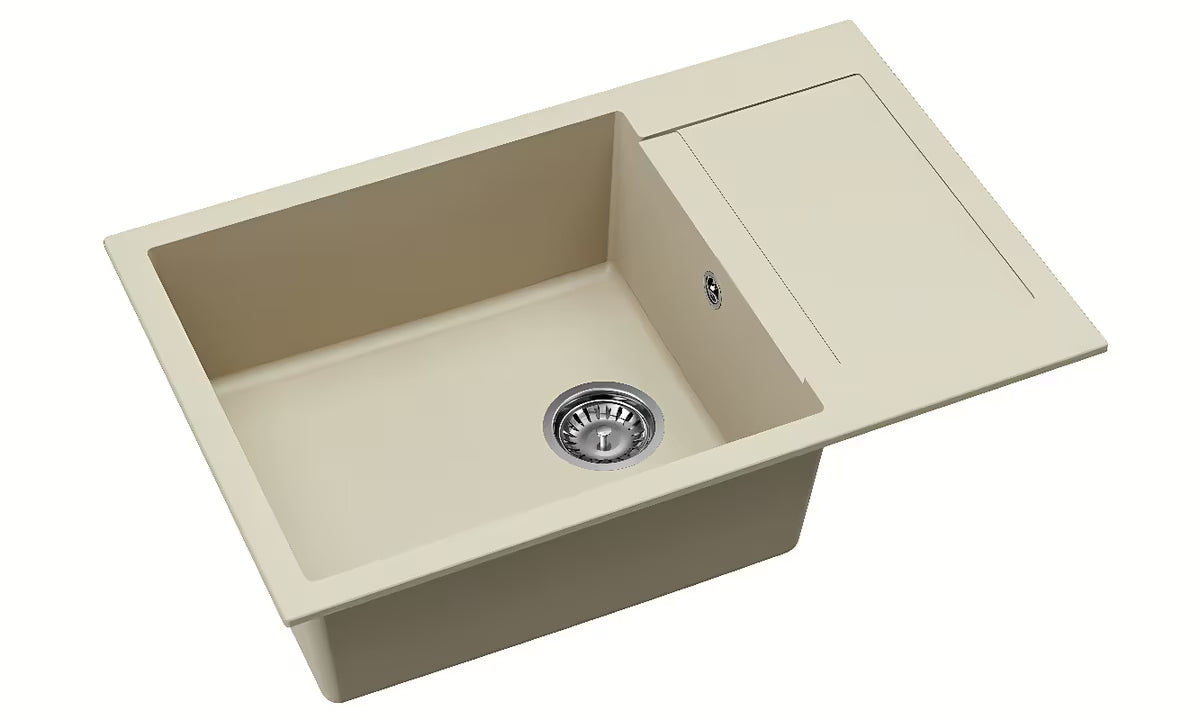 SAT granitni sudoper  s ocjeđivačem u boji jasmina pro montaža na radnu ploču