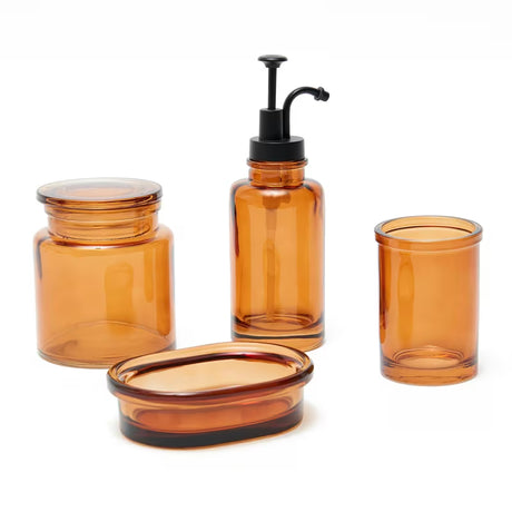 Samostojeći  smeđi dozator sapuna SAT Magic jednostavnog elegantnog dizajna.