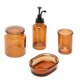 Smeđa čaša SAT Magic kao samostojeći  kupaonski dodatak jednostavnog elegantnog dizajna.