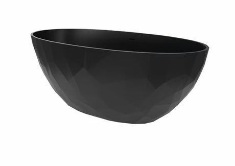 Samostojeći  crna kada SAT Meda od lijevanog mramora u izvedbi za lijevu i desnu orijentaciju.