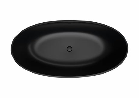 Samostojeći  crna kada SAT Meda od lijevanog mramora u lijevoj i desnoj izvedbi.