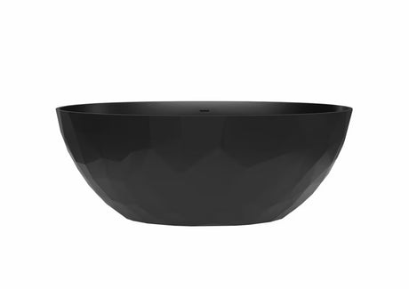 Samostojeći  crna kada SAT Meda od lijevanog mramora u lijevoj i desnoj izvedbi.